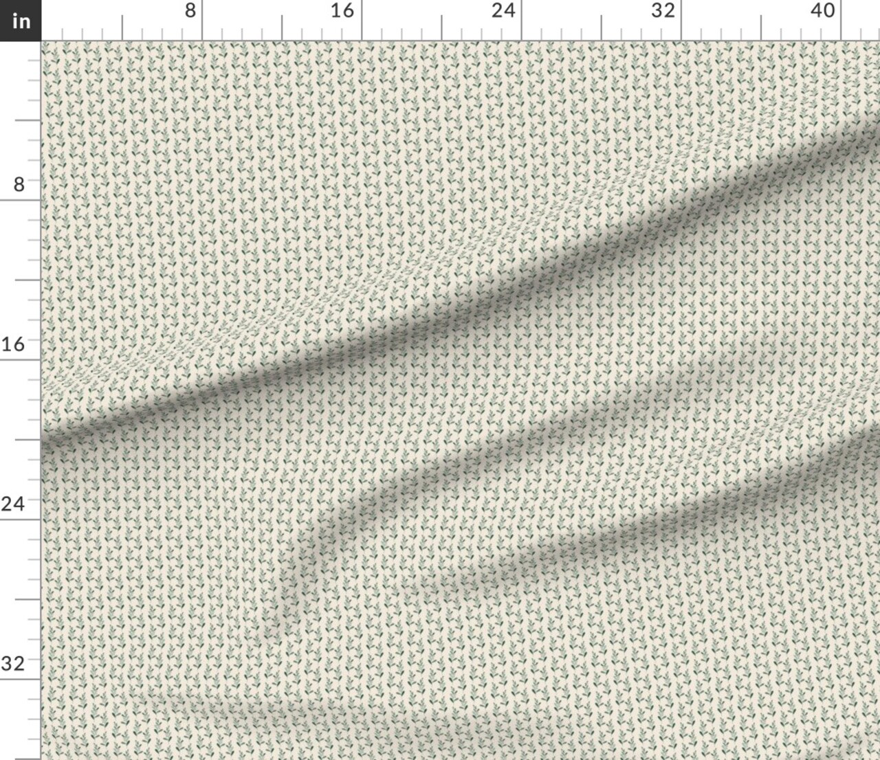 Christmas Traditional Classic Winter Holidays Small Scale Green Classic Christmas Small Scale Pastel Christmas Ditsy Dollhouse Botanical Rustic Custom Printed Fabric by Spoonflower Various Fabrics by the Yard or Fat Quarter